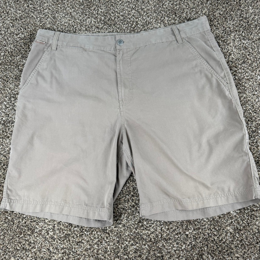 Merrell Select Performix Men 40R Khaki Tan Hiking Outdoor Shorts Cotton Nylon